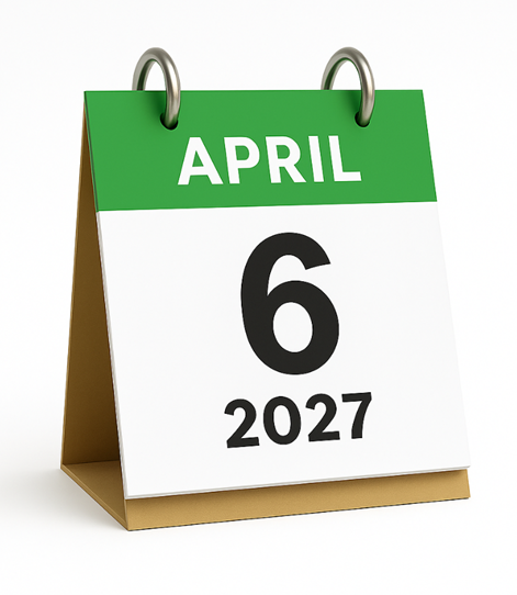 6 April 2027